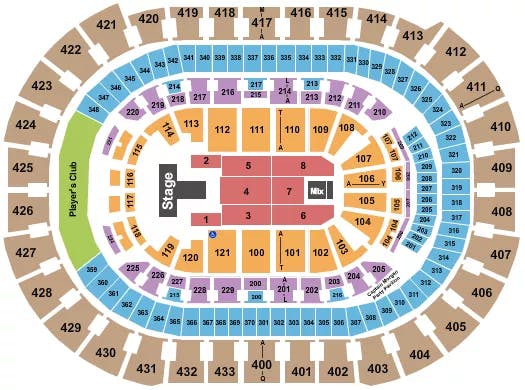  MAVERICK CITY MUSIC Seating Map Seating Chart