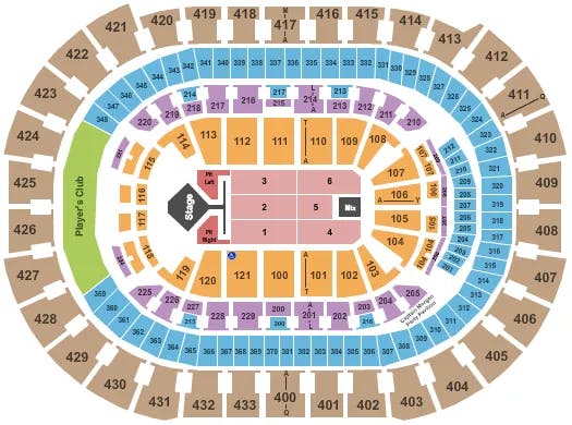  WIZKID Seating Map Seating Chart