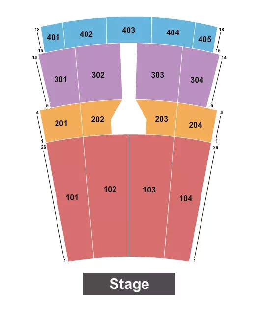 CAPITOL THEATRE IOWA ENDSTAGE 2 Seating Map Seating Chart