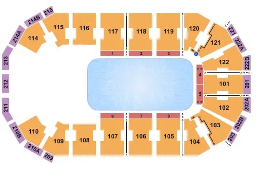  DISNEY ON ICE Seating Map Seating Chart