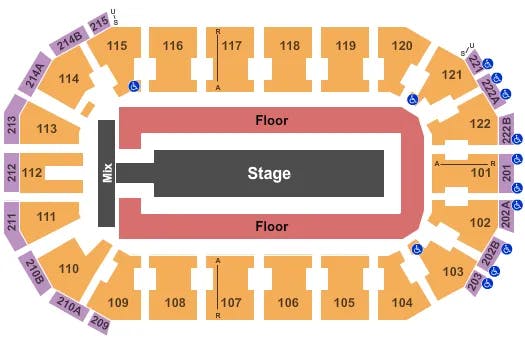  J BALVIN Seating Map Seating Chart