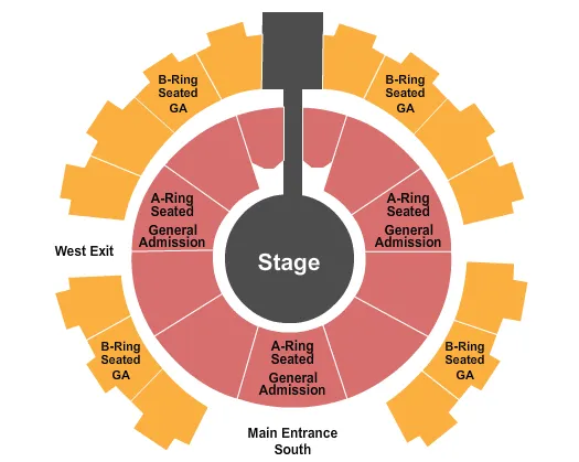 CELEBRITY THEATRE AZ GA BY LEVEL Seating Map Seating Chart