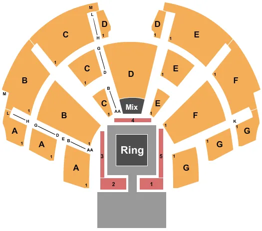  WRESTLING 3 Seating Map Seating Chart