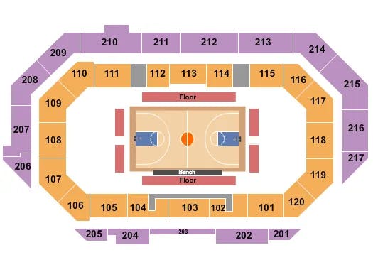  BASKETBALL Seating Map Seating Chart