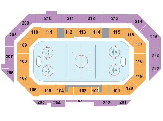  HOCKEY Seating Map Seating Chart