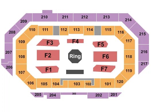  UFC Seating Map Seating Chart