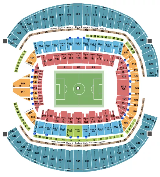  SOCCER Seating Map Seating Chart