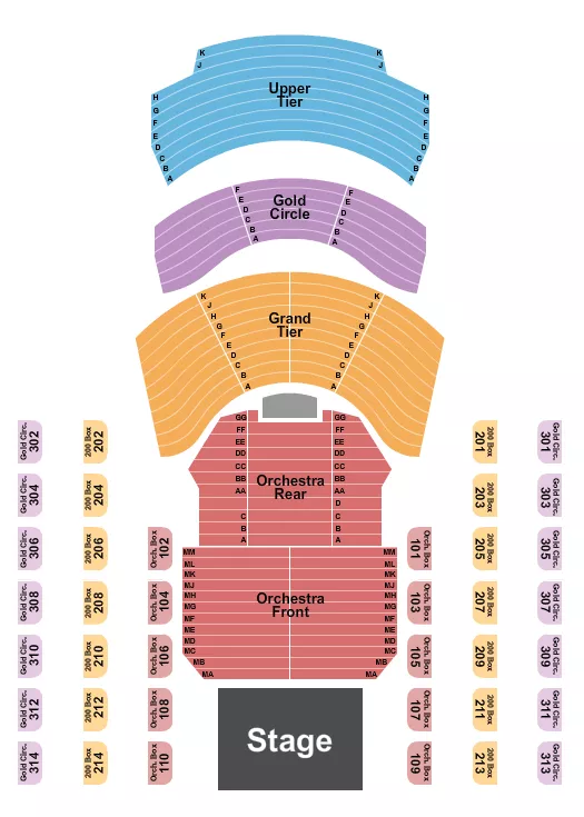  ENDSTAGE 3 Seating Map Seating Chart