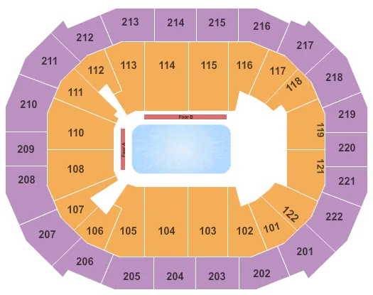  ICE SHOW Seating Map Seating Chart