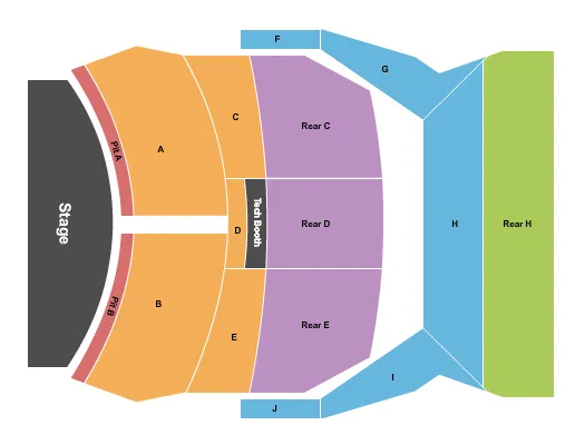  EDDIE BUSH PAUL THORN Seating Map Seating Chart