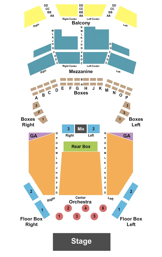  END STAGE 3 Seating Map Seating Chart