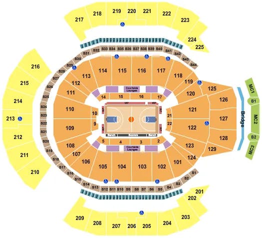  BASKETBALL 2 Seating Map Seating Chart