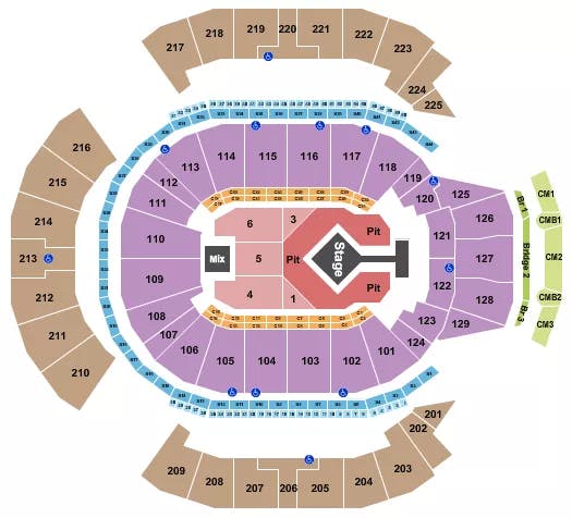  BLINK 182 Seating Map Seating Chart