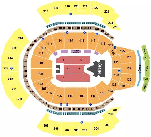  DOJA CAT Seating Map Seating Chart