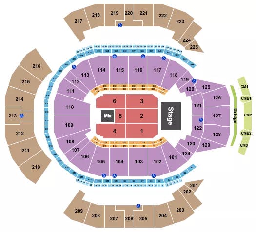  ENDSTAGE 2 Seating Map Seating Chart