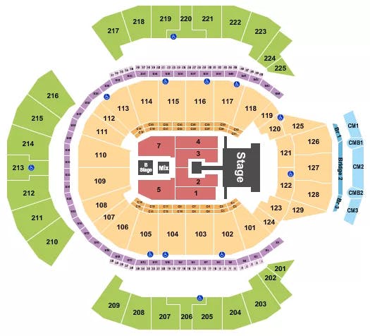  ENRIQUE IGLESIAS Seating Map Seating Chart