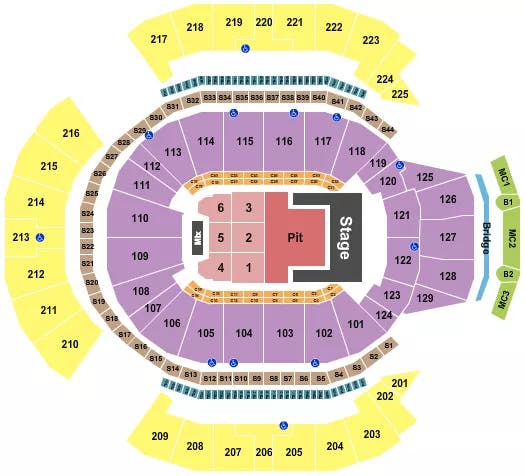  OLIVIA RODRIGO Seating Map Seating Chart