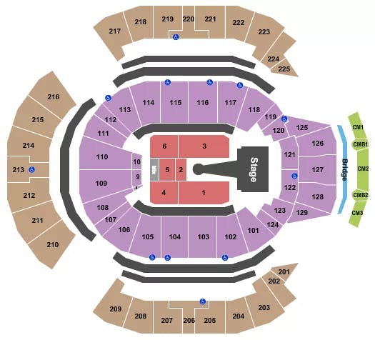  ROMEO SANTOS Seating Map Seating Chart