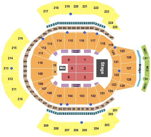  THE BLACK KEYS Seating Map Seating Chart
