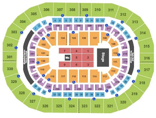  ENDSTAGE 3 Seating Map Seating Chart