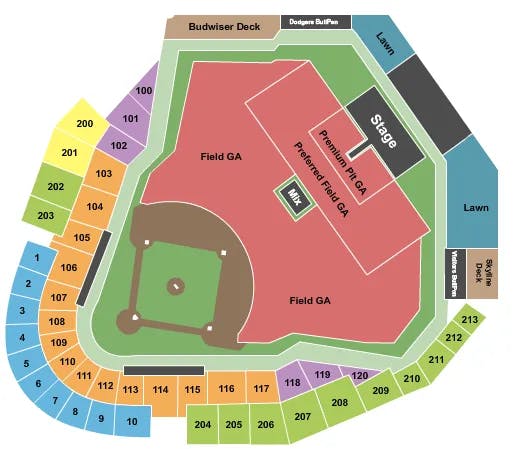  OLD DOMINION Seating Map Seating Chart