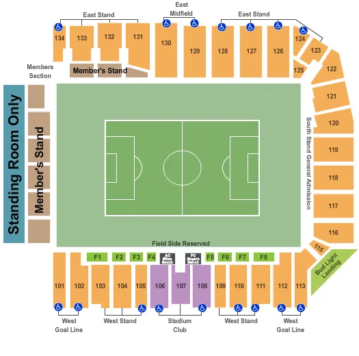 CHILDRENS MERCY PARK SOCCER 2 Seating Map Seating Chart