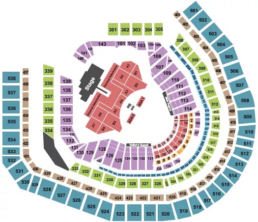 FOO FIGHTERS 3 Seating Map Seating Chart