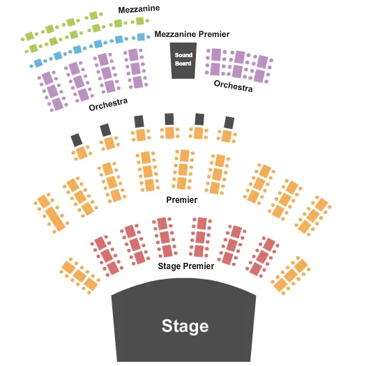 CITY WINERY ATLANTA ENDSTAGE 2 Seating Map Seating Chart