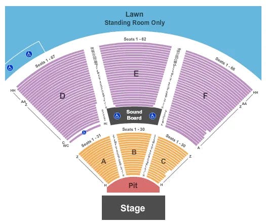 VIRGINIA CREDIT UNION LIVE AT RICHMOND RACEWAY END STAGE Seating Map Seating Chart