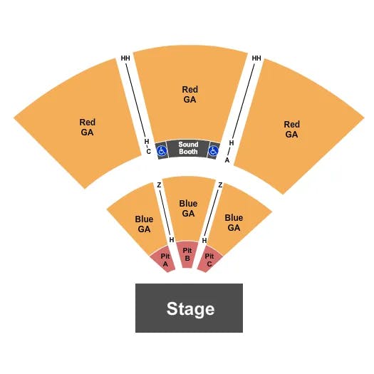 VIRGINIA CREDIT UNION LIVE AT RICHMOND RACEWAY GENERAL ADMISSION Seating Map Seating Chart