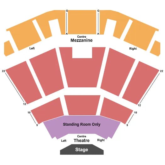  ENDSTAGE GA 3 Seating Map Seating Chart