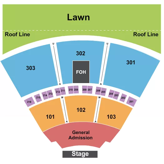  ENDSTAGE GA Seating Map Seating Chart