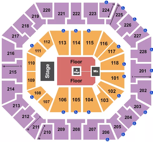  CASTING CROWNS Seating Map Seating Chart