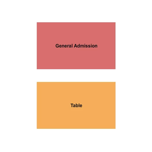 COOKS GARAGE GA TABLES Seating Map Seating Chart