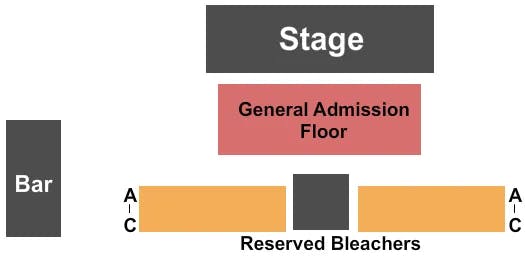 THE CRESCENT BALLROOM PHOENIX ERIC JOHNSON Seating Map Seating Chart