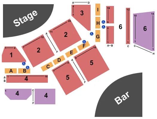  END STAGE Seating Map Seating Chart