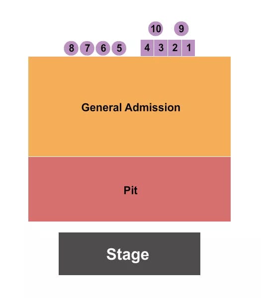  PIT GA TABLES Seating Map Seating Chart