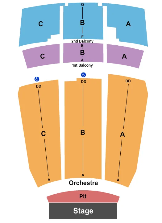  END STAGE Seating Map Seating Chart