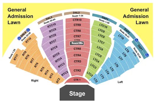  ENDSTAGE NO LAWN Seating Map Seating Chart