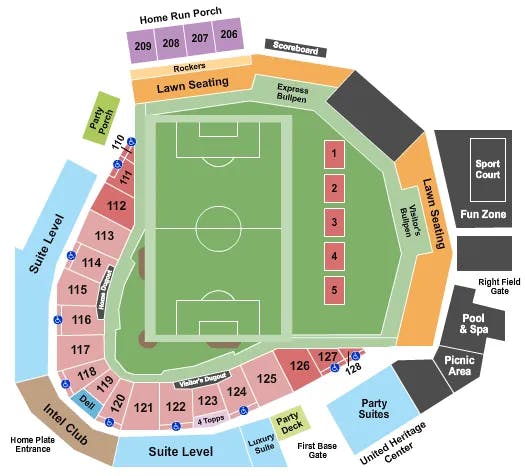  SOCCER Seating Map Seating Chart