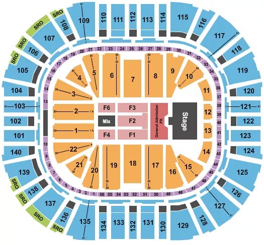  ALAN JACKSON Seating Map Seating Chart