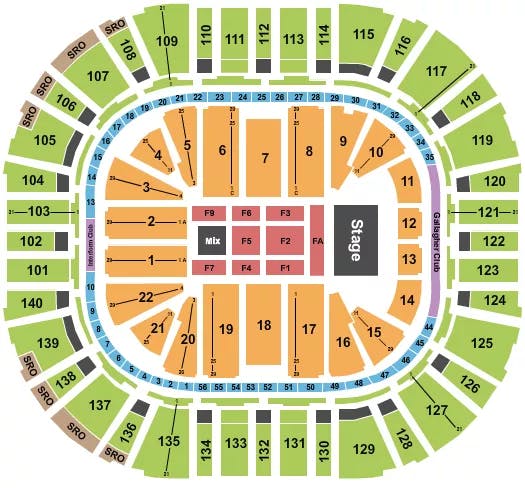  ELEVATION WORSHIP Seating Map Seating Chart