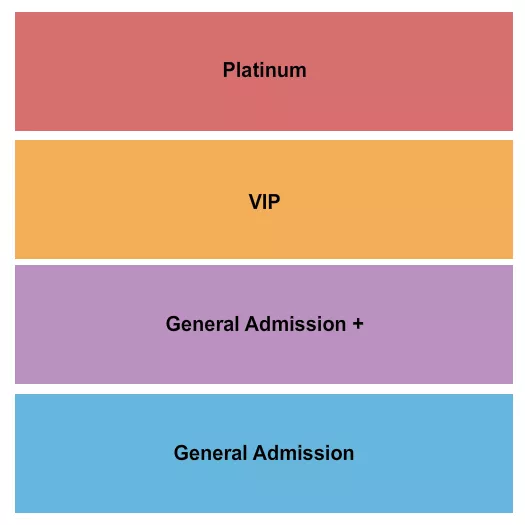  GA GA VIP PLATINUM Seating Map Seating Chart