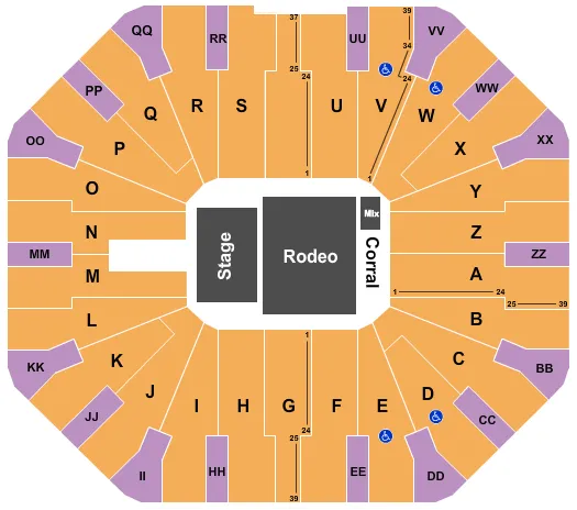  PEPE AGUILAR Seating Map Seating Chart