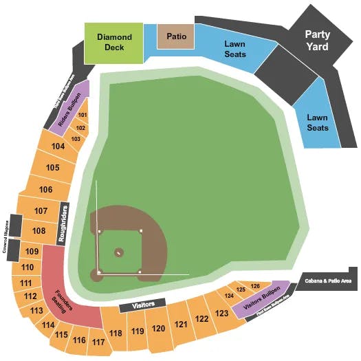  BASEBALL Seating Map Seating Chart