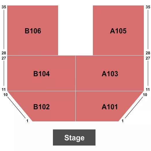  ENDSTAGE 4 Seating Map Seating Chart