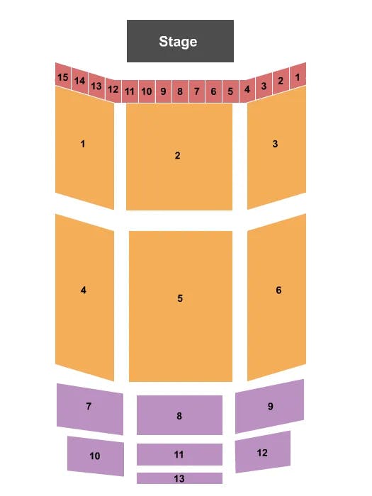  ENDSTAGE Seating Map Seating Chart