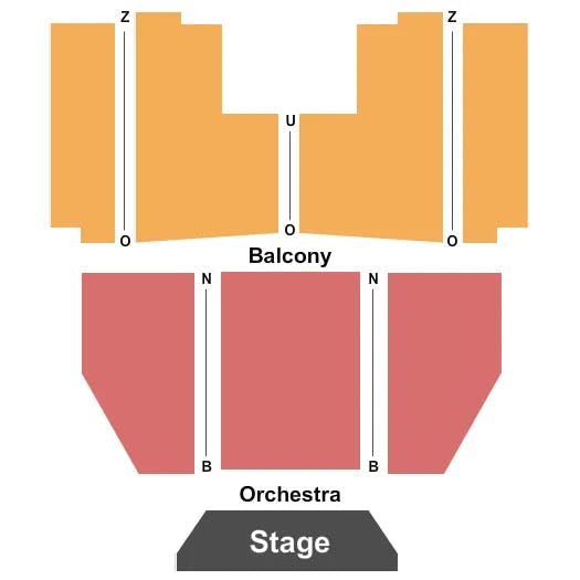 EGYPTIAN THEATRE BOISE END STAGE Seating Map Seating Chart