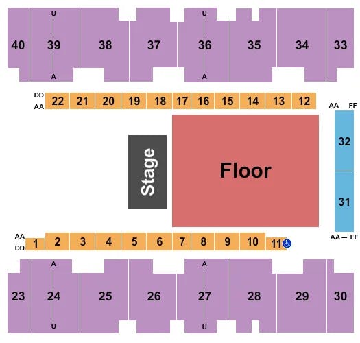  RESERVED FLOOR Seating Map Seating Chart