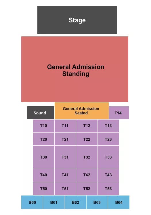  GA TABLES Seating Map Seating Chart